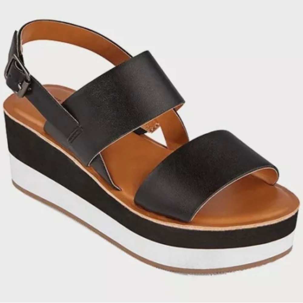 Ana Nassau Women's Chunky
Platform Ankle Strap Open
Toe Sandals Size 10